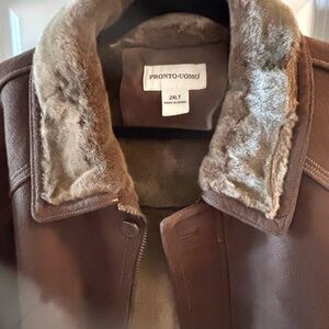 Pronto Uomo Chocolate Brown Jacket with Plush Lining